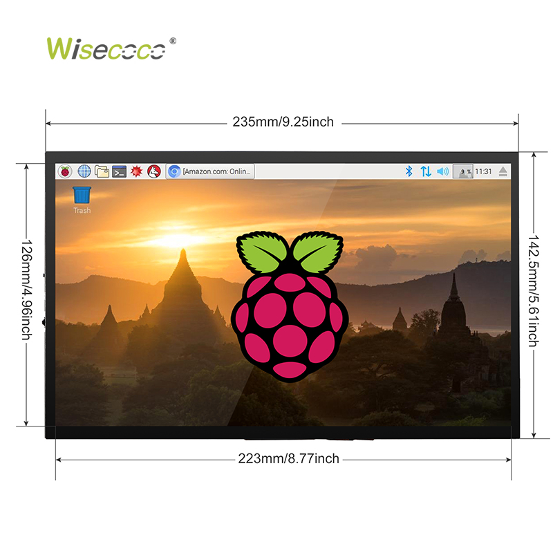 5 7 10.1 Inch 1024*600 HD Ips  - Raspberry Pi 10.1 Inch Capacitive Touch Screen Ips 评论和价格