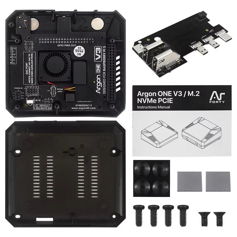 Argon ONE V3 Metal Case Raspbe - Argon One V3 M.2 Nvme Case 评论和价格