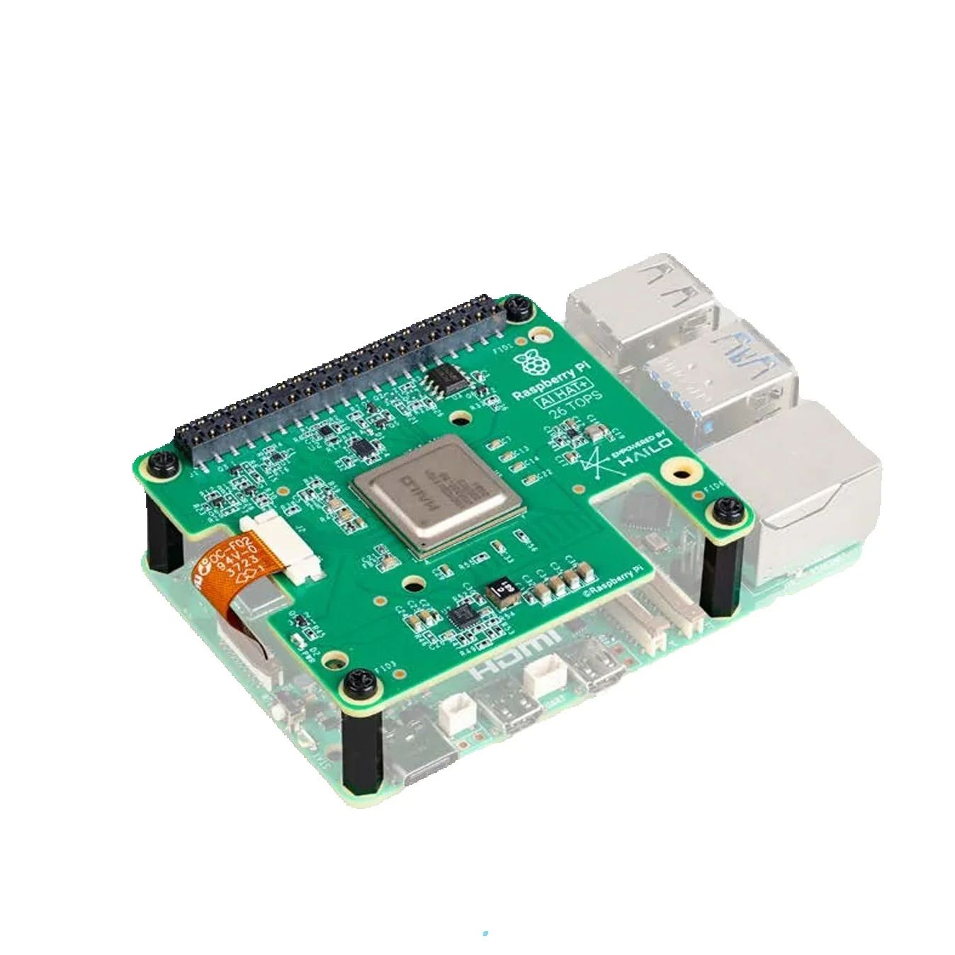 Raspberry Pi Al HAT+ Features  - Raspberry Pi Ai Kit Hailo-8L 评论和价格